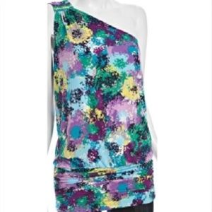 BCBG Bodycon One Shoulder Dress